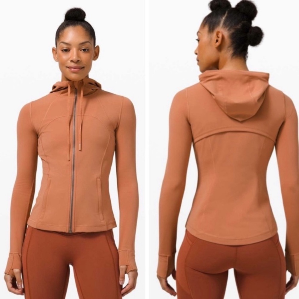 LULULEMON HOODED DEFINE JACKET-DESERT SUN size 4